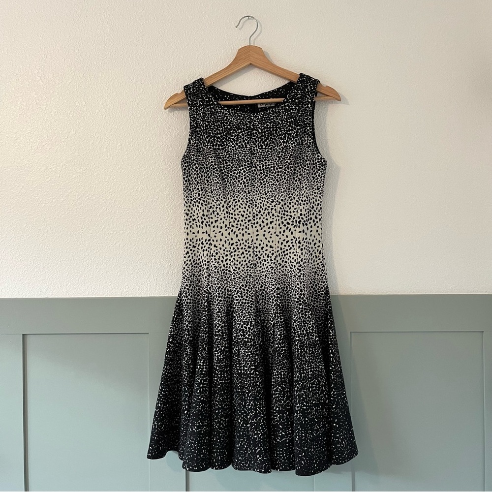 Eliza J Nordstrom Black and White Dress with Dots Size 6